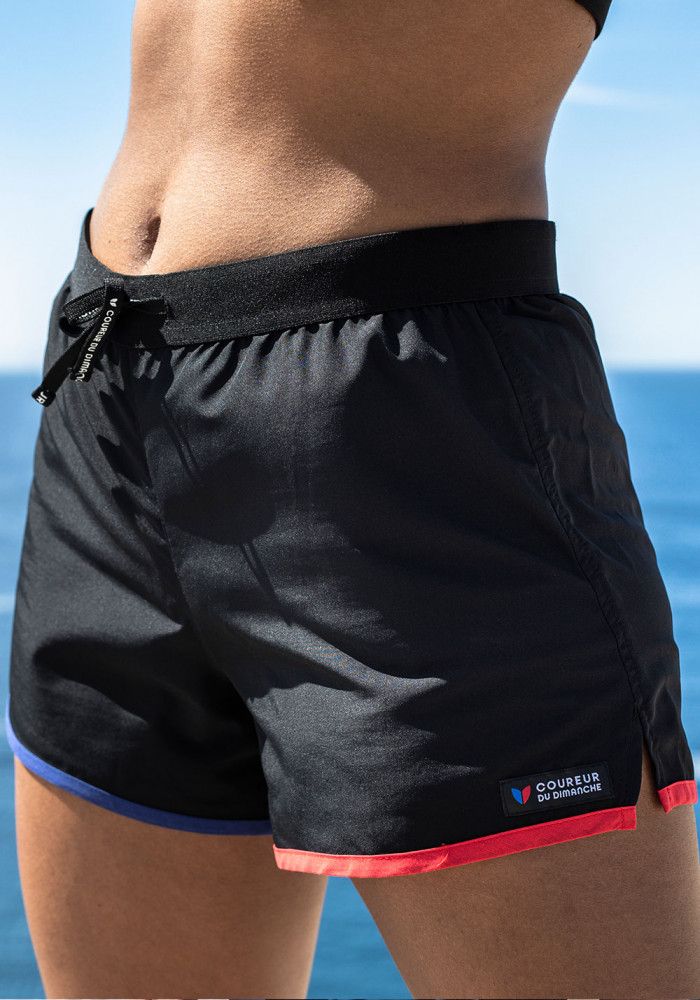 Le Short Tricolore - Noir (F)