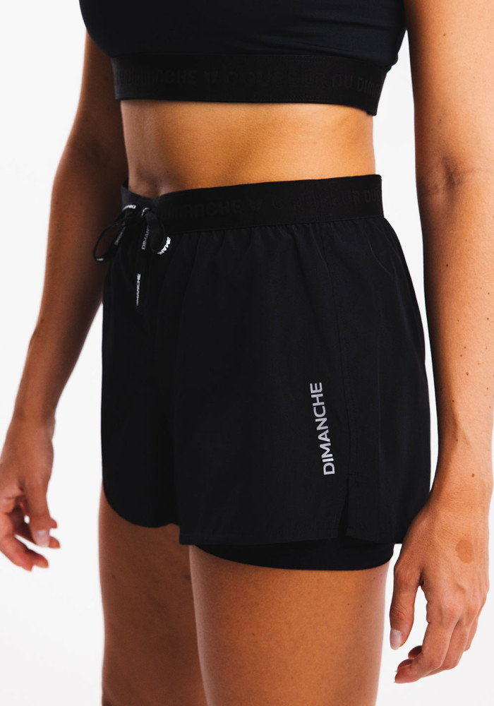 Short Active 2 en 1 - Noir (F)