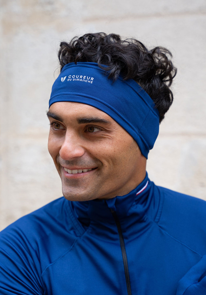 Winter running headband - Navy