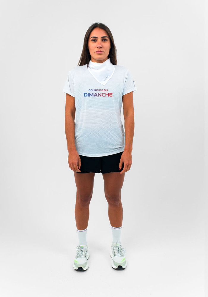 T-shirt Active Blanc Logo...